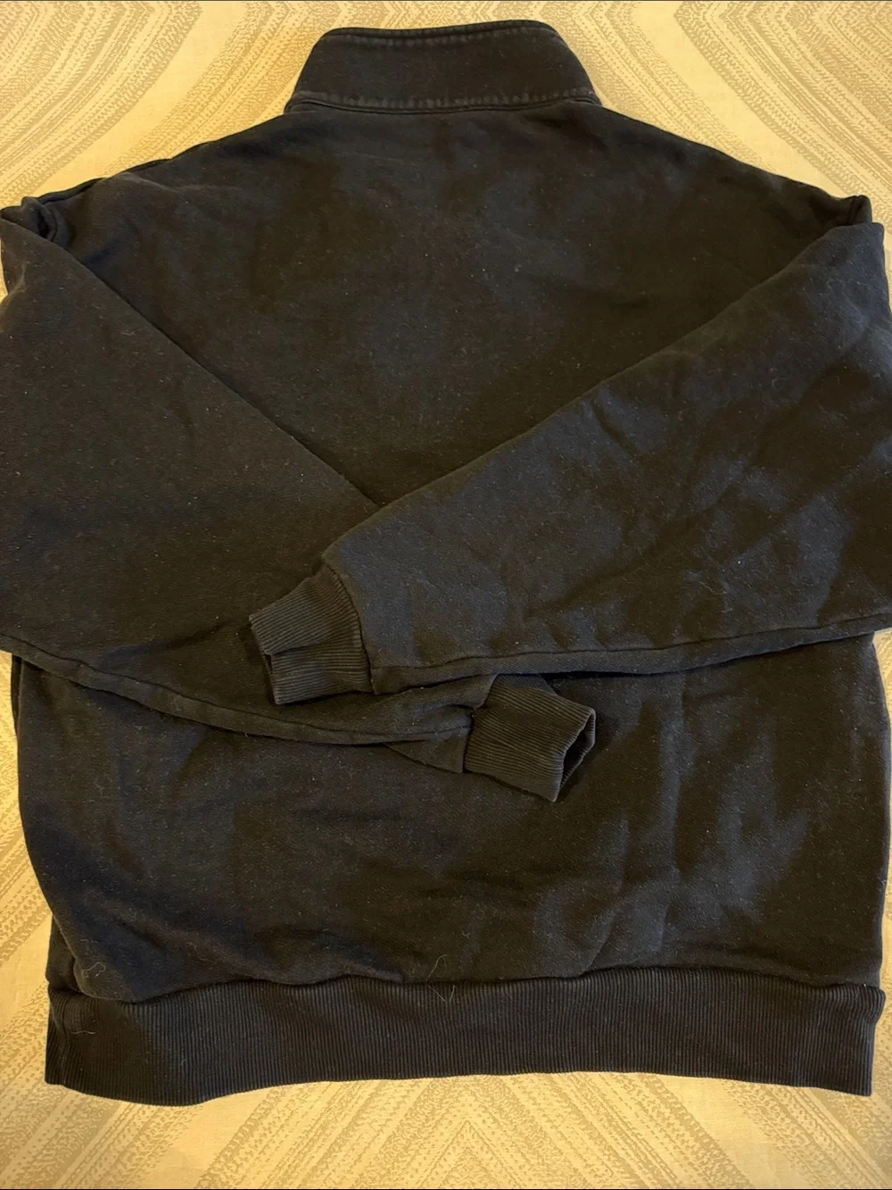 Alo Yoga Black Accolade 1/4 Zip Pullover Sweatshirt Size S